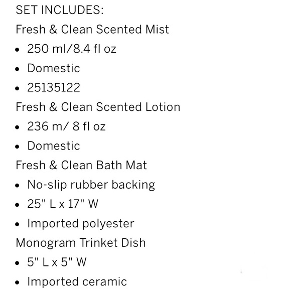 VS Fresh Clean Lot Bundle Mist Lotion Dish Soap Rug Victoria’s Secret Gift Set - Picture 6 of 8